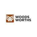 WoodsWorths.com logo, a brandable .com business name for sale