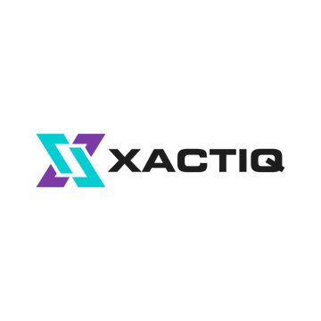xactiq.com logo, a brandable .com business name for sale