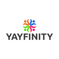 Yayfinity.com logo, a brandable .com business name for sale