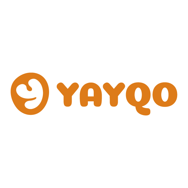 Yayqo.com logo, a brandable .com business name for sale