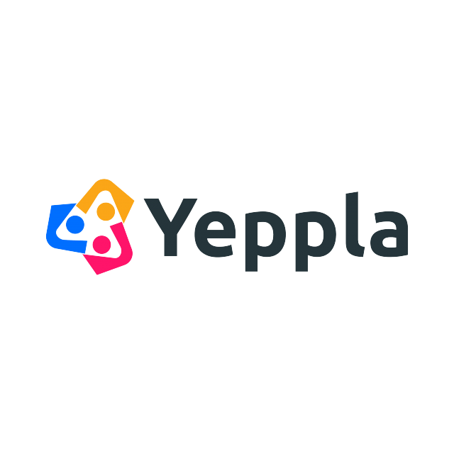 yeppla.com logo, a brandable .com business name for sale