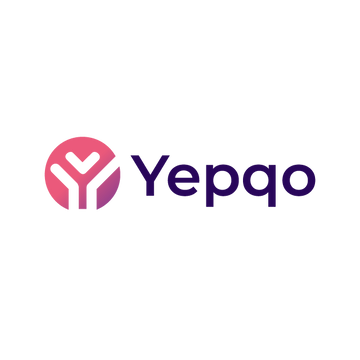 yepqo.com logo, a brandable .com business name for sale