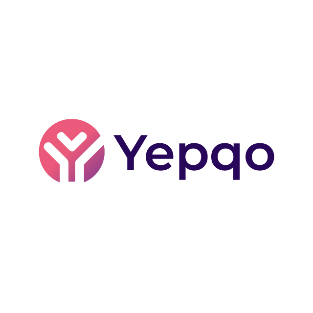 yepqo.com logo, a brandable .com business name for sale