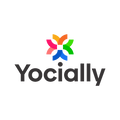yocially.com logo, a brandable .com business name for sale