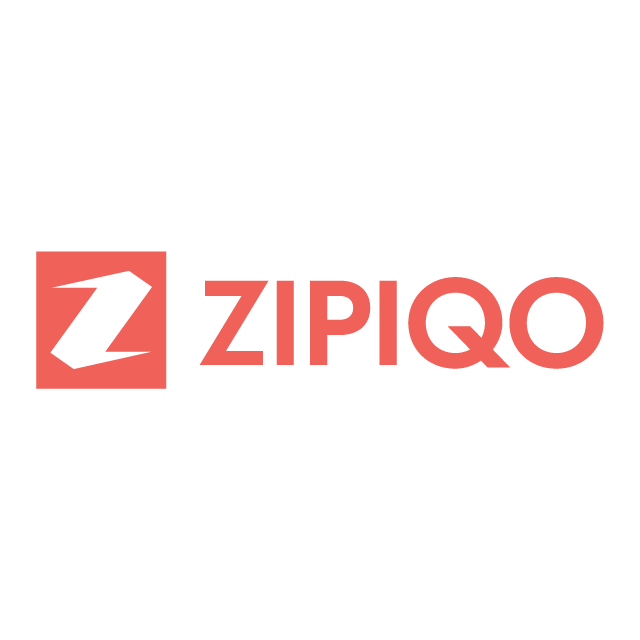 zipiqo.com logo, a brandable .com business name for sale