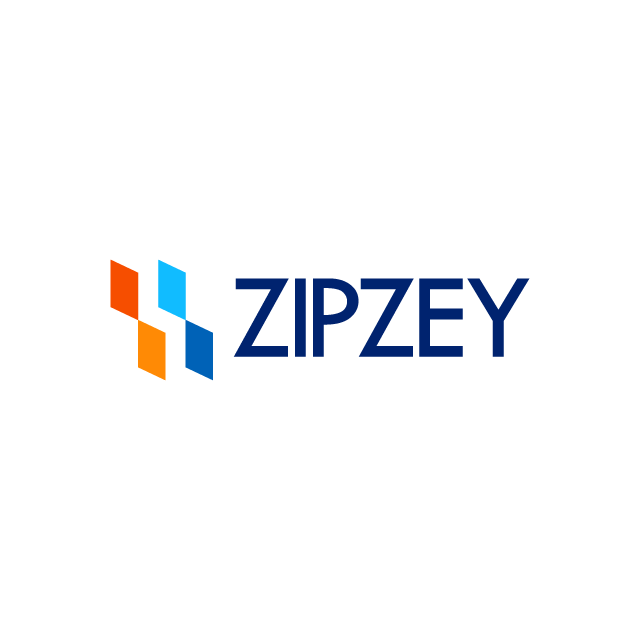 zipzey.com logo, a brandable .com business name for sale